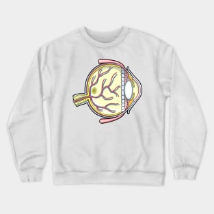 Human Eye Anatomy Illustration Crewneck Sweatshirt